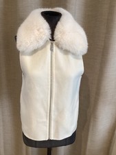 Superbe Blouson Laine Écru