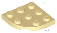 Lego 30357 x4 Plate Round