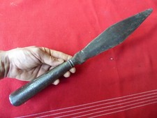 outil ancien  pic esponton en fer forgé