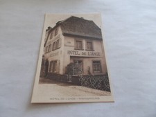 67  WISSEMBOURG  BAS RHIN L HOTEL DE L ANGE CAFE RESTAURANT  FACADE GROS PLAN