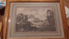 Tableau Gravure Ancienne Ruine