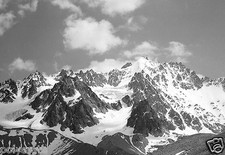 Paysage montagne Alpes neige # 3 - repro photo anciene deb. XXe  10x15cm
