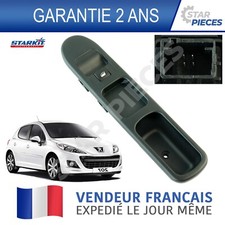 PLATINE COMMANDE BOUTON LEVE VITRE AVANT DROIT PEUGEOT 207 2006-2014 - 4 BROCHES
