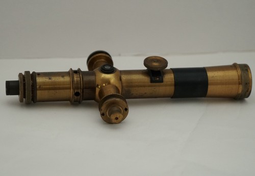 Antique brass theodolite - antique, 11”