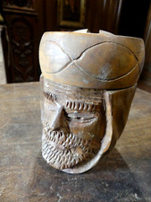 POT A TABAC   EN BOIS SCULPTE