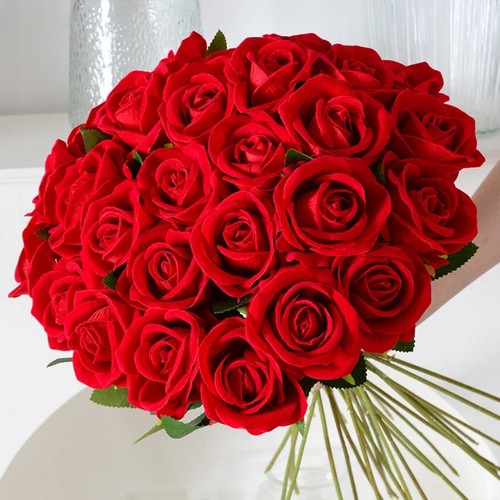 Red roses artificial - 20×,