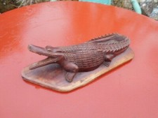 Crocodile  Bois Sculpter  Longueur  30 Cm