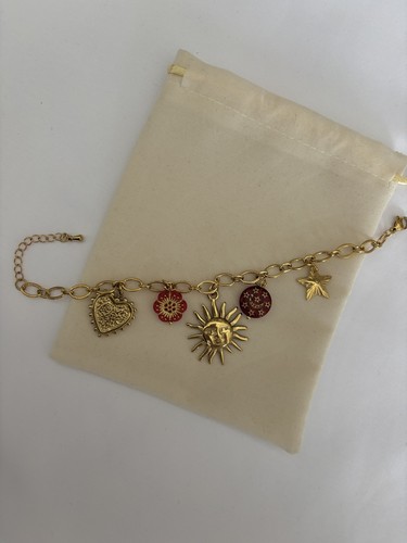 Bracelet breloques acier