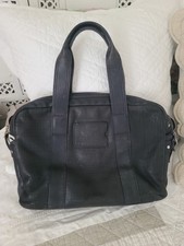 CARTABLE PORTE ORDINATEUR CUIR BLEU MARINE LACOSTE