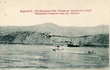 CARTE POSTALE / GREECE / GRECE / ARGOSTOLI HYDROPLANE VOLANT AU DESSUS DE LE MER