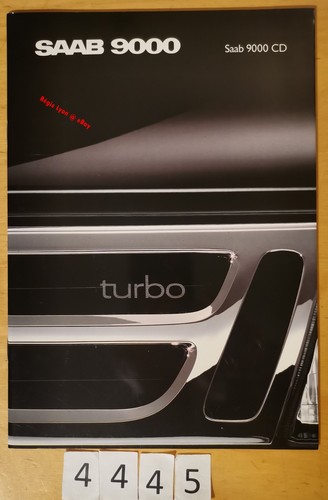 Saab 9000 brochure - saab, cd