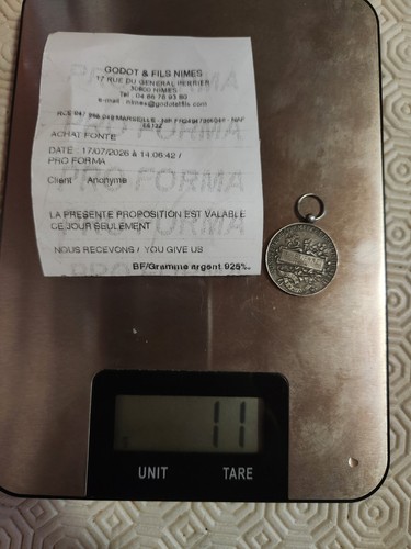 Medaille argent premiere - argent,