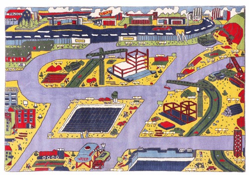 Tapis enfant carte - carte, routes