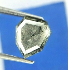 Déguisement Véritable Gris Naturel Diam 2.44tcw Ancien Poire Rose Cut pour Mère
