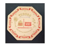 Tuborg - Sous bock - Bierdeckel  - Beer Mat -  Tuborg Vesterbrogade 6 C