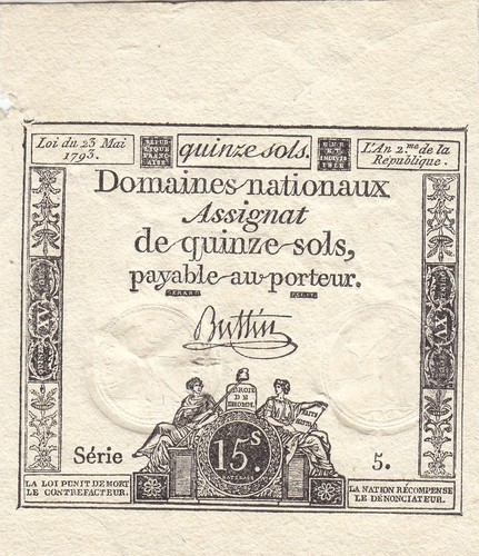 Rare assignat sols 23 - 15,