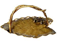 Corbeille laiton et bronze