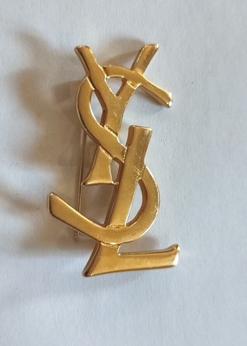Grande broche vintage ysl yves - vintage,