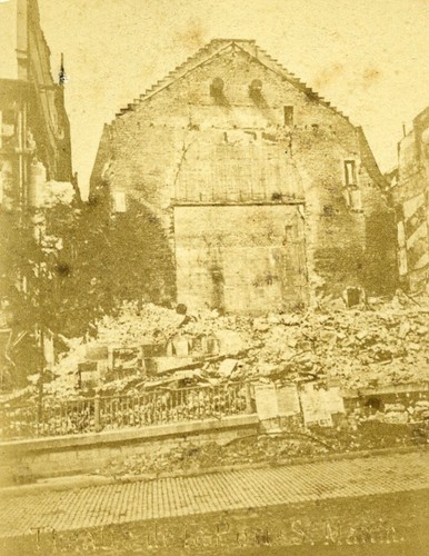 Siege paris commune ruins - of,