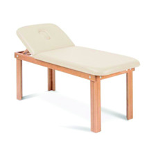 Skema Table de soins et d examen médical en bois 189x74cm Marron clair