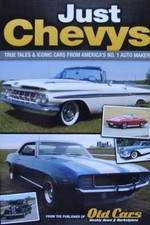 LIVRE/BOOK : JUST CHEVYS (voiture de collection américaine chevrolet,oldtimer)