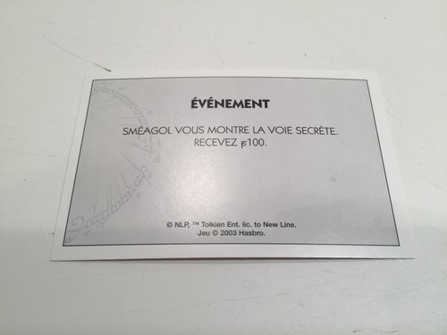 Carte événement smeagol - ÉvÉnement,