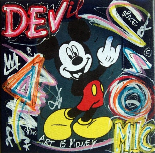 Spaco signed mickey - mickey, devil
