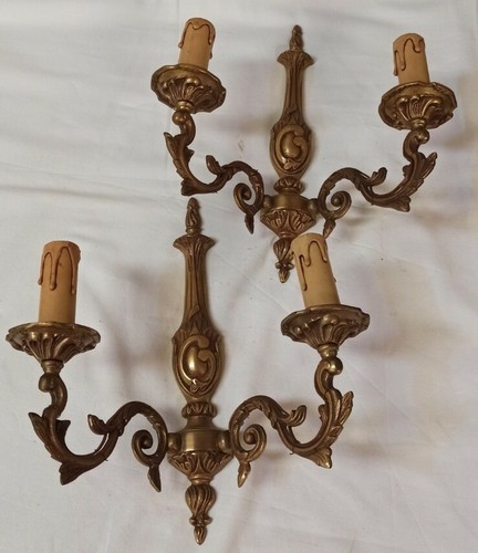 Paire applique bronze - bronze, à