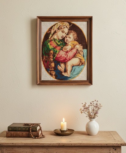 Canevas vintage vierge - vierge, à
