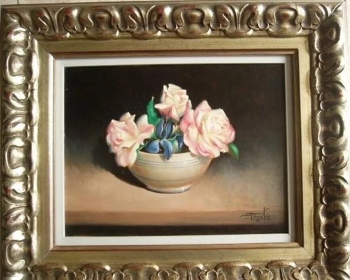 Tableau ancien huile nature - huile,