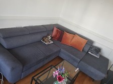 Canapé d'angle convertible gris BUT