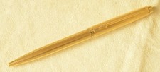 PARKER 75 stylo bille plaqué  or grain d'orge  - vintage 70