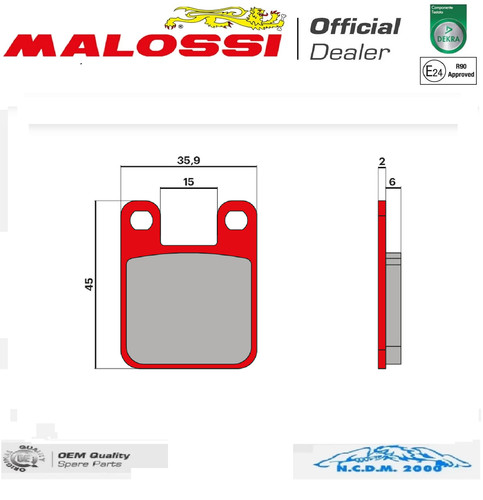 Pastilles frein malossi - de,