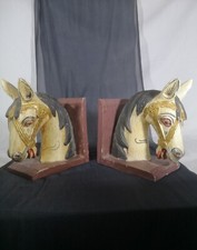 Serre Livres Chevaux Bois