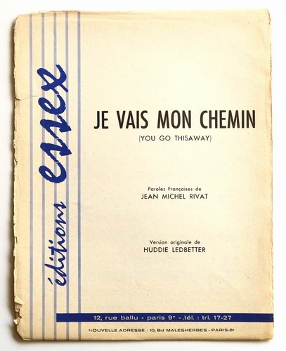 Partition vintage sheet music
