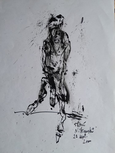 Stani nitkowski encre dessin - stani,