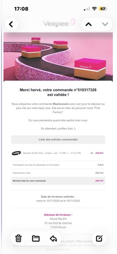 Bracelet mauboussin toi non - mauboussin,