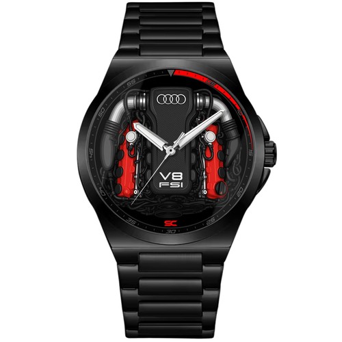 Montre poignet noire en - montre, de