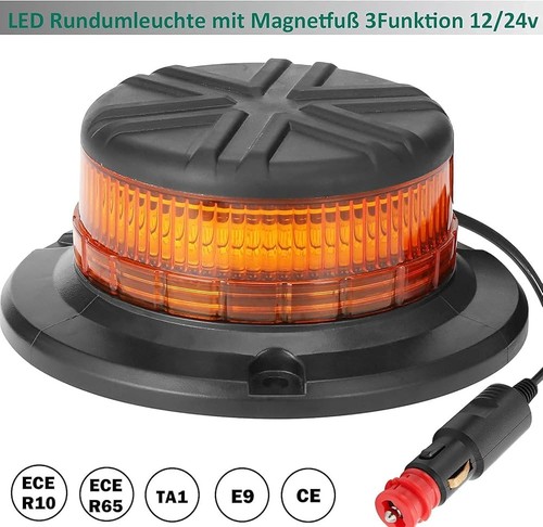 Gyrophare orange magnétique - gyrophare,