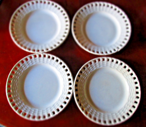 Assiettes faïence creil et - 4,