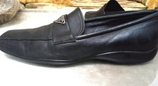 PRADA MILANO mocassins  noir prada en cuir véritable made in italy