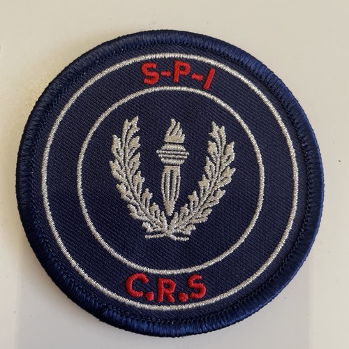 écusson police crs - police,