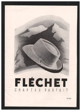 Publicité 1944 Chapeau