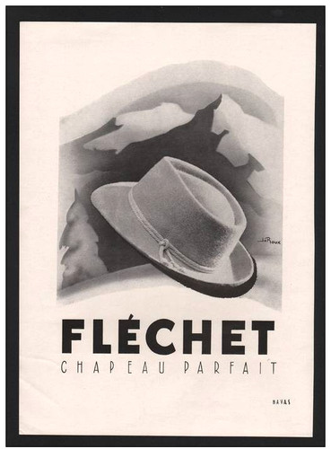Publicité 1944 chapeau - publicité,