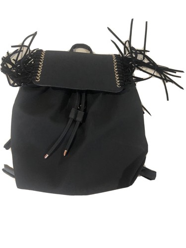 Sac dos noir franges - sac, à