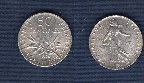 Centimes semeuse 1898 - 50,