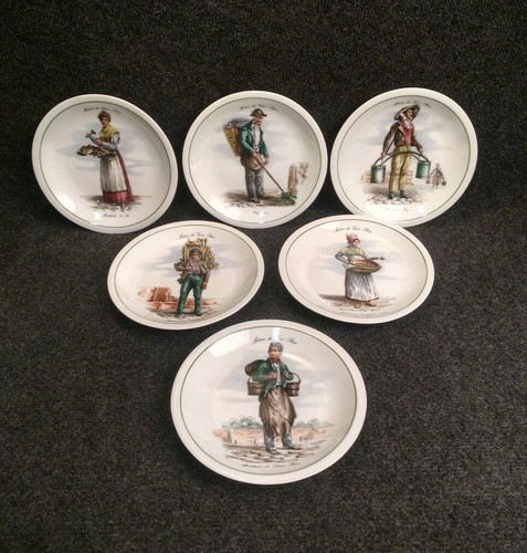 Lot assiettes métiers - 6, du