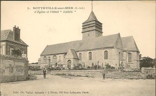 Cpa sotteville sur mer eglise - cpa,