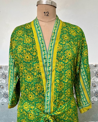 Robe kimono longue - longue, florale