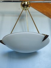 Suspension en verre et laiton